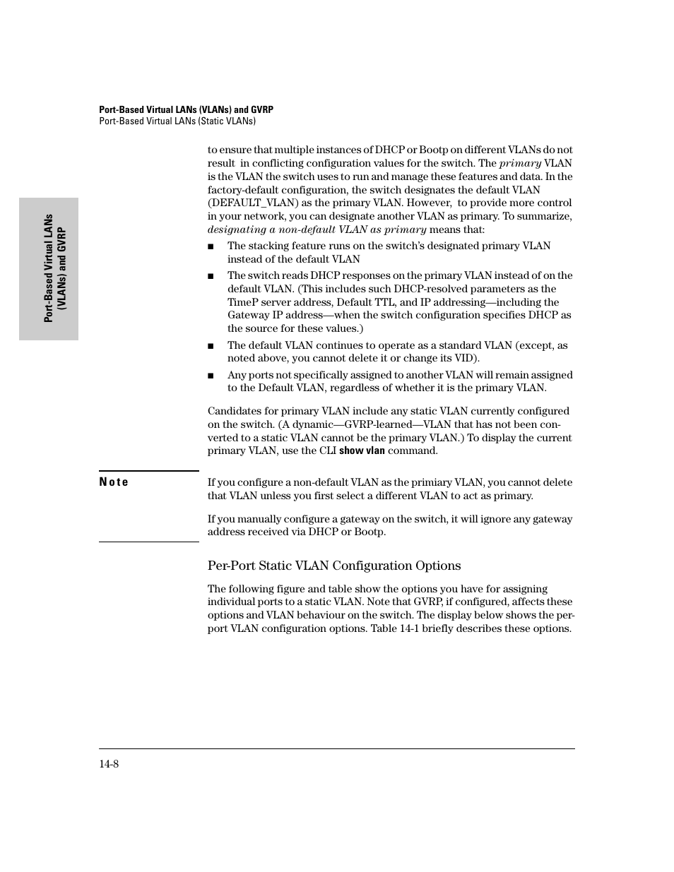 Per-port static vlan configuration options, Per-port static vlan configuration options -8 | IronPort Systems 4108GL User Manual | Page 314 / 483