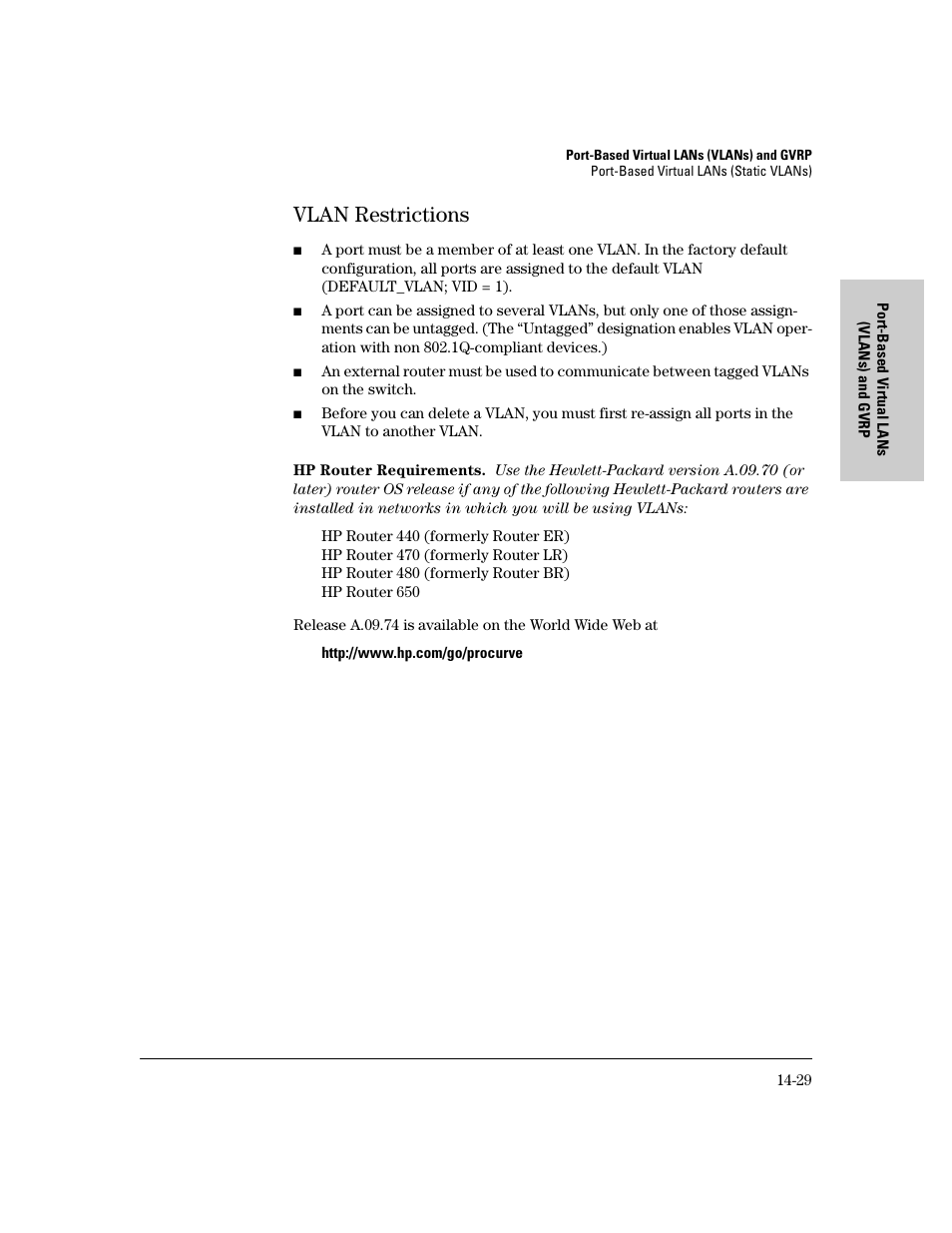 Vlan restrictions, Vlan restrictions -29 | IronPort Systems 4108GL User Manual | Page 335 / 483