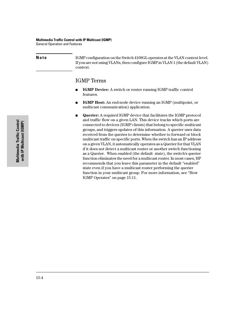 Igmp terms, Igmp terms -4 | IronPort Systems 4108GL User Manual | Page 354 / 483