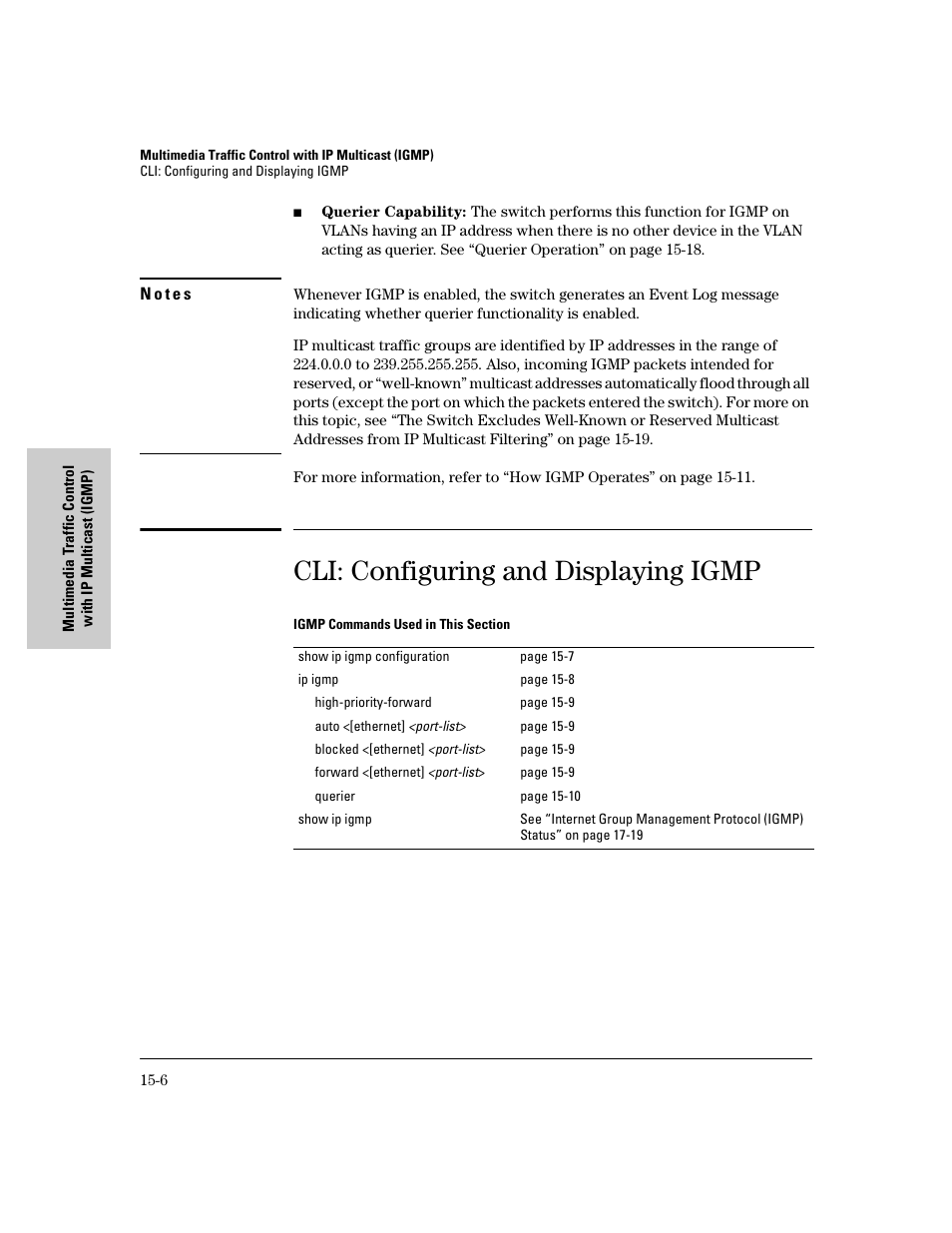 Cli: configuring and displaying igmp | IronPort Systems 4108GL User Manual | Page 356 / 483