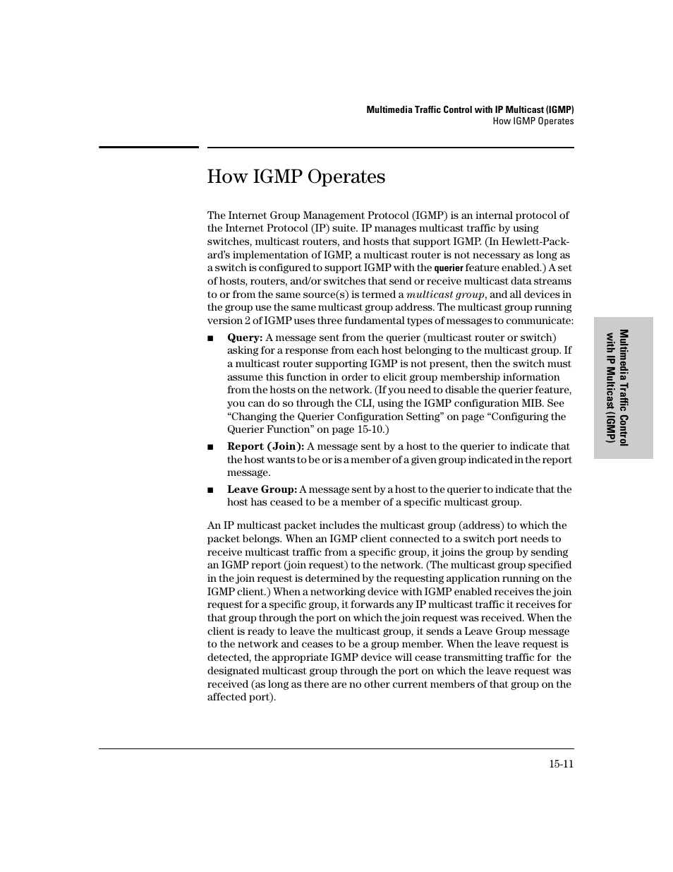 How igmp operates | IronPort Systems 4108GL User Manual | Page 361 / 483