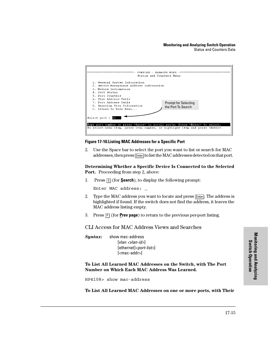 Cli access for mac address views and searches | IronPort Systems 4108GL User Manual | Page 399 / 483