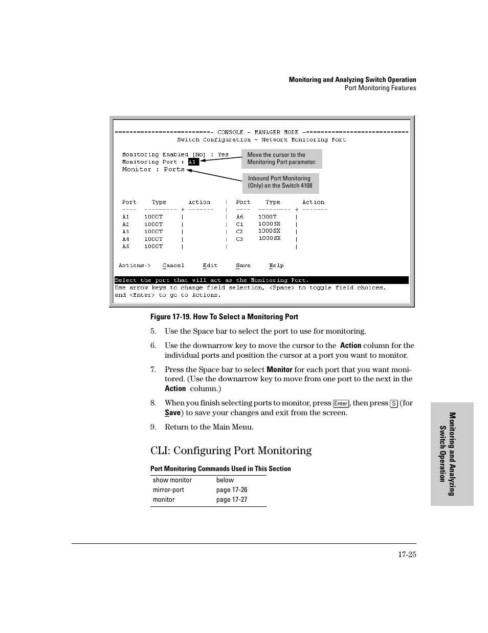 Cli: configuring port monitoring, Cli: configuring port monitoring -25 | IronPort Systems 4108GL User Manual | Page 409 / 483