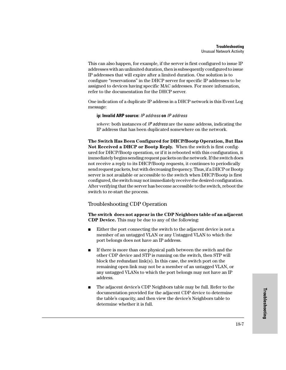 Troubleshooting cdp operation, Troubleshooting cdp operation -7 | IronPort Systems 4108GL User Manual | Page 419 / 483