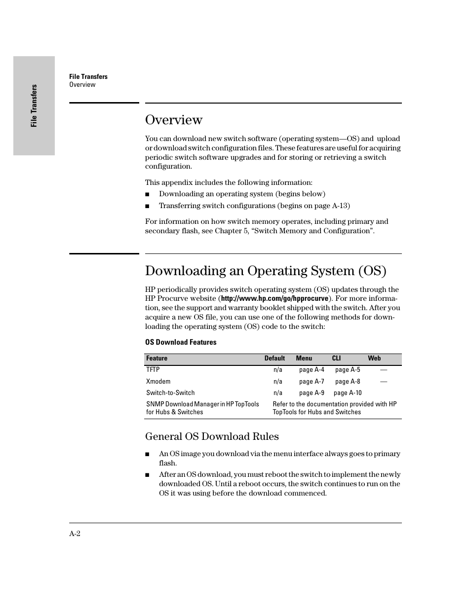 Overview, Downloading an operating system (os), General os download rules | IronPort Systems 4108GL User Manual | Page 444 / 483