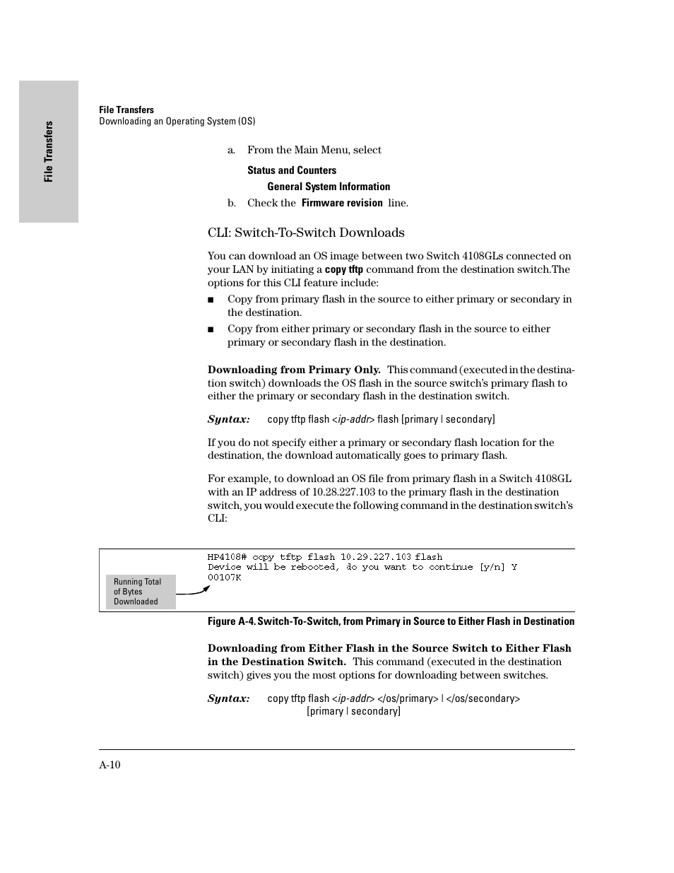 Cli: switch-to-switch downloads | IronPort Systems 4108GL User Manual | Page 452 / 483