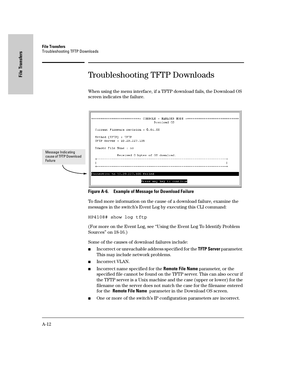 Troubleshooting tftp downloads | IronPort Systems 4108GL User Manual | Page 454 / 483