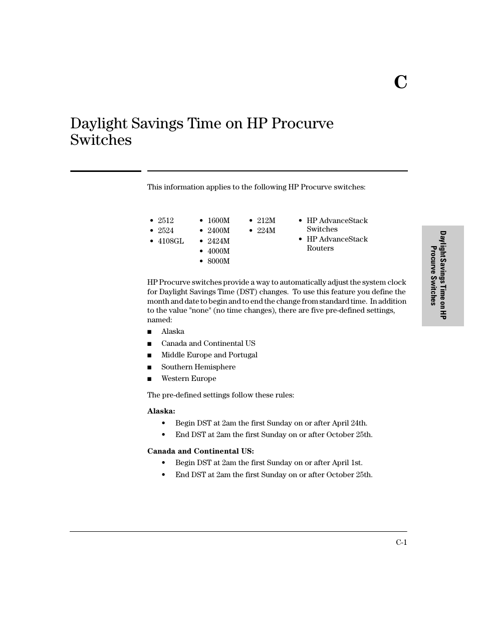 Daylight savings time on hp procurve switches | IronPort Systems 4108GL User Manual | Page 467 / 483