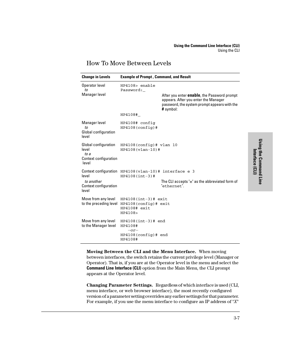 How to move between levels, How to move between levels -7 | IronPort Systems 4108GL User Manual | Page 47 / 483