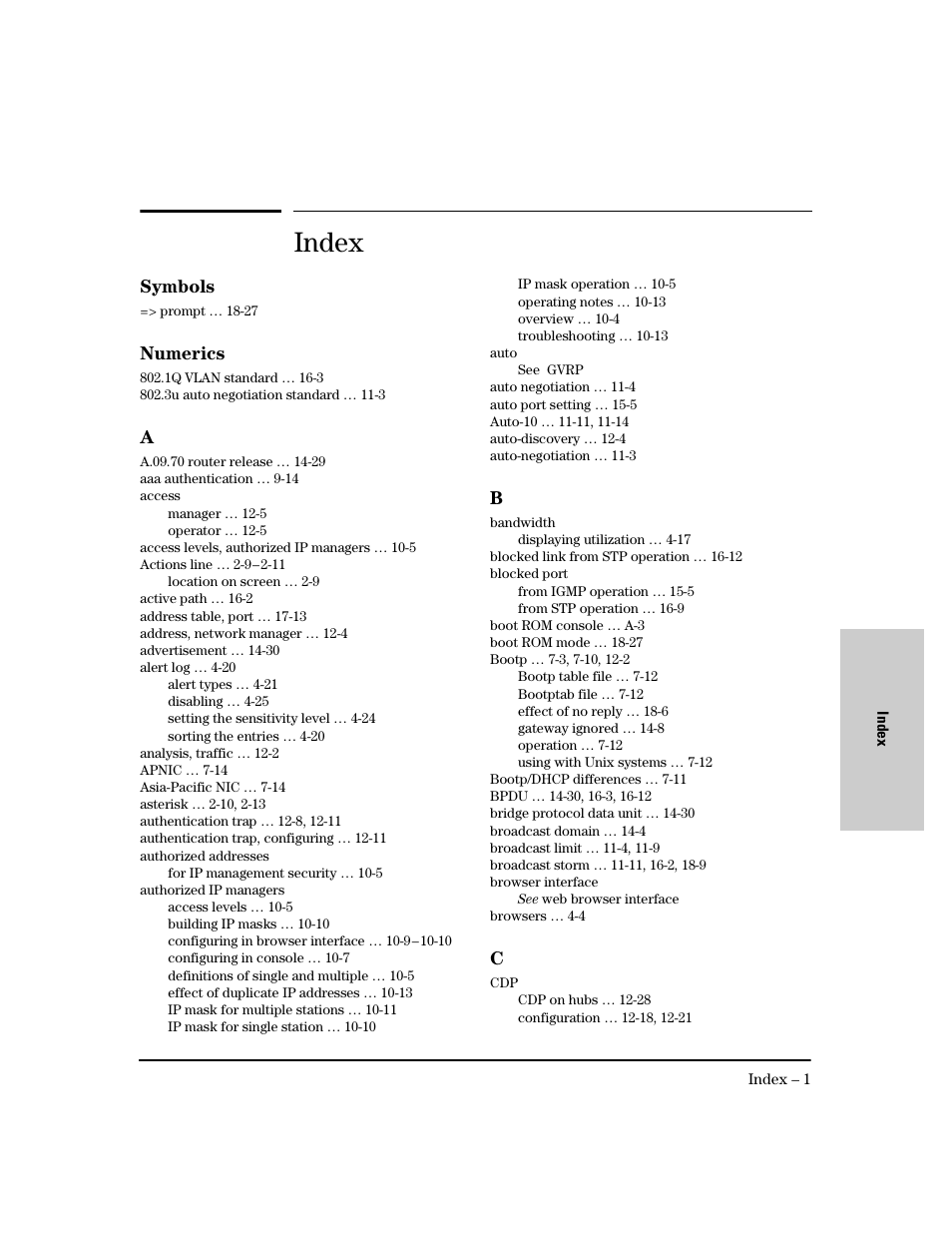 Index | IronPort Systems 4108GL User Manual | Page 471 / 483