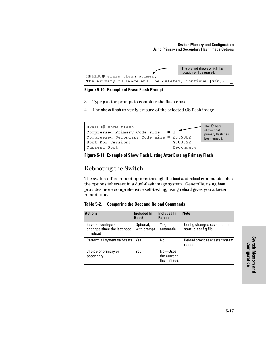 Rebooting the switch, Rebooting the switch -17 | IronPort Systems 4108GL User Manual | Page 99 / 483