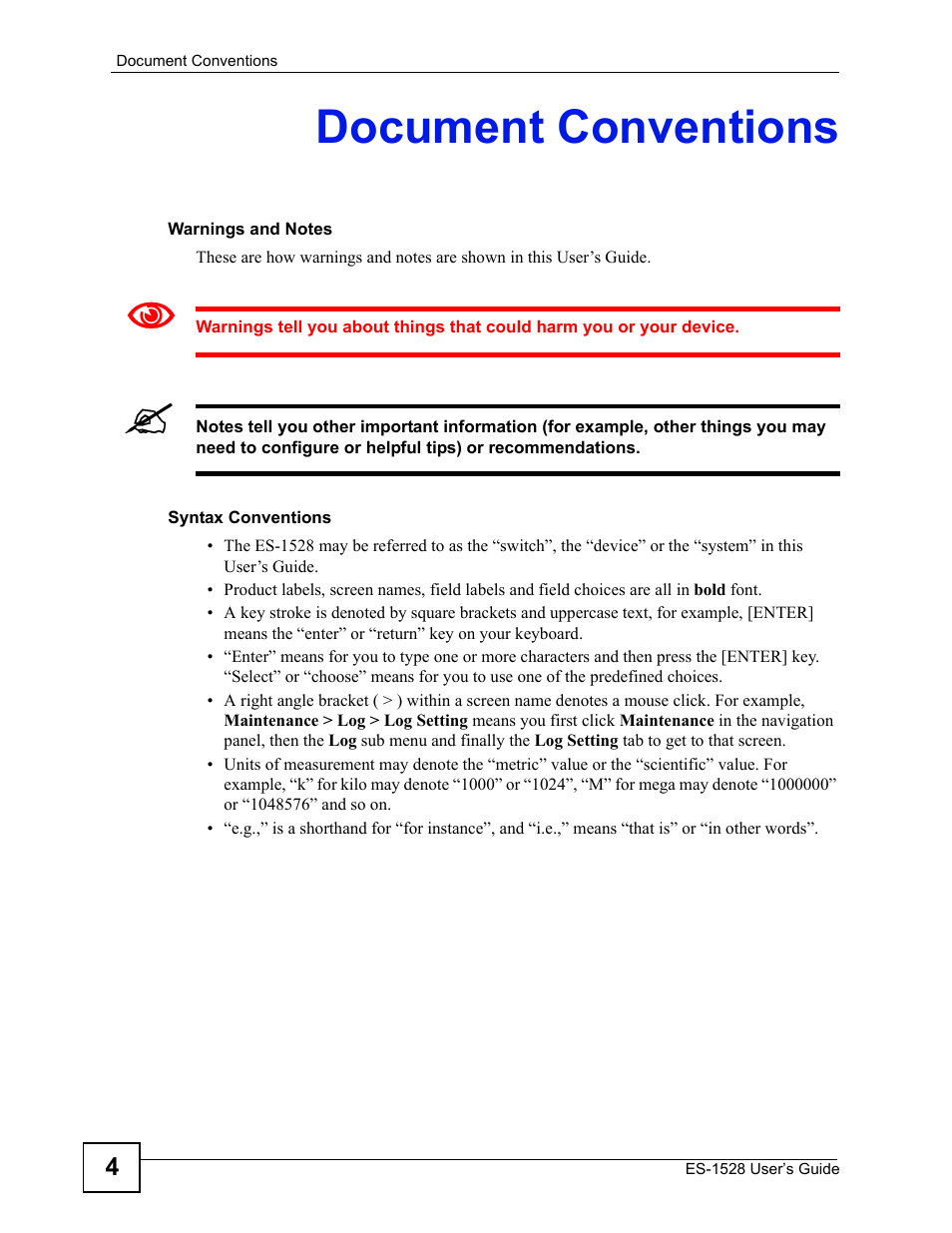 Document conventions | IronPort Systems ES-1528 User Manual | Page 4 / 170