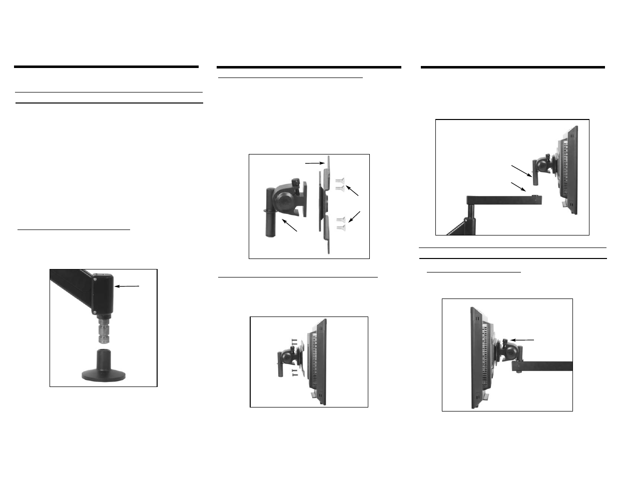 Innovative Office Products LCD Monitor Arm 9103 User Manual | 2 pages