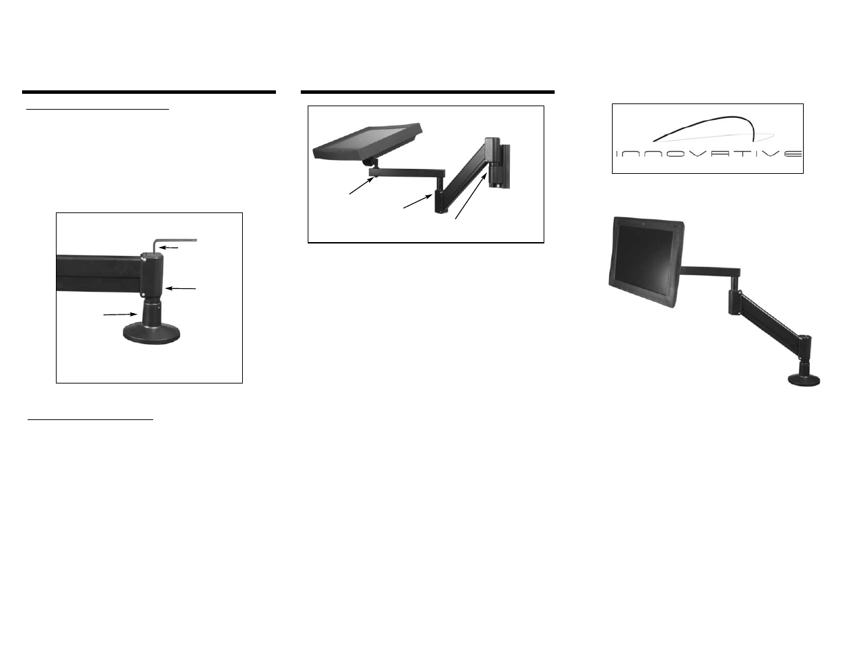 Innovative Office Products LCD Monitor Arm 9103 User Manual | Page 2 / 2