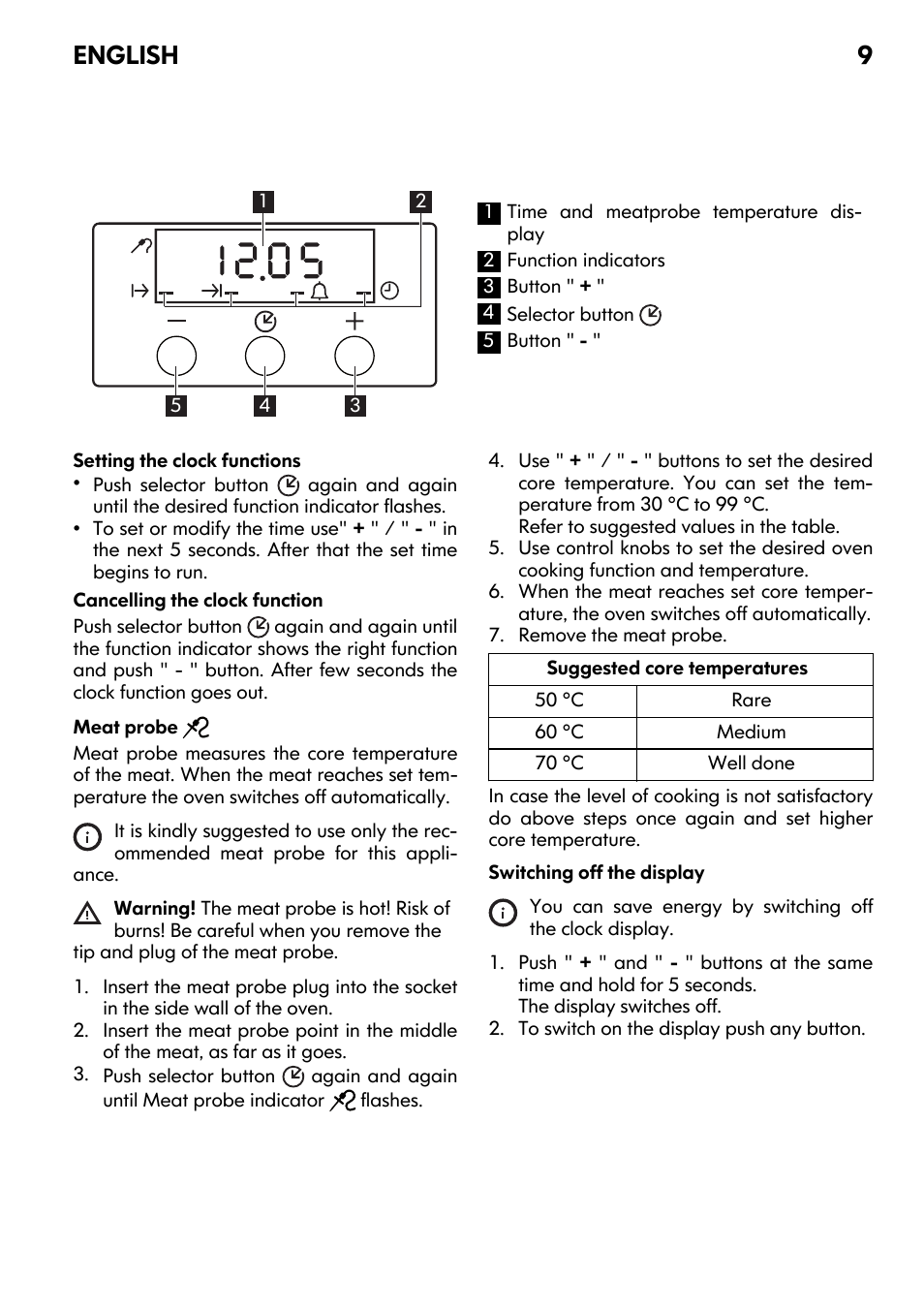 English 9 | IKEA FRAMTID OV9 User Manual | Page 9 / 20