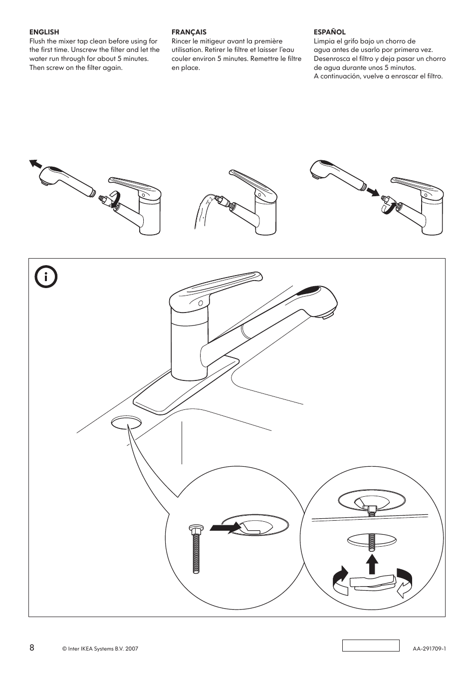 IKEA ESSVIK AA-291709-1 User Manual | Page 8 / 8