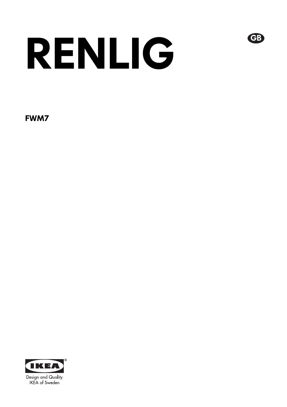 IKEA FWM7 User Manual | 32 pages