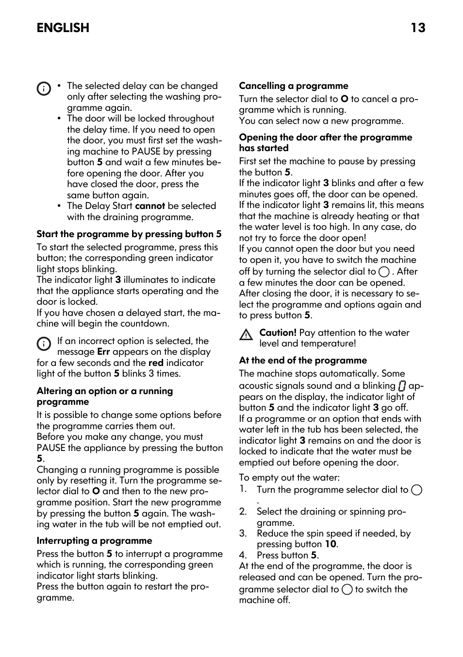 English 13 | IKEA FWM7 User Manual | Page 13 / 32