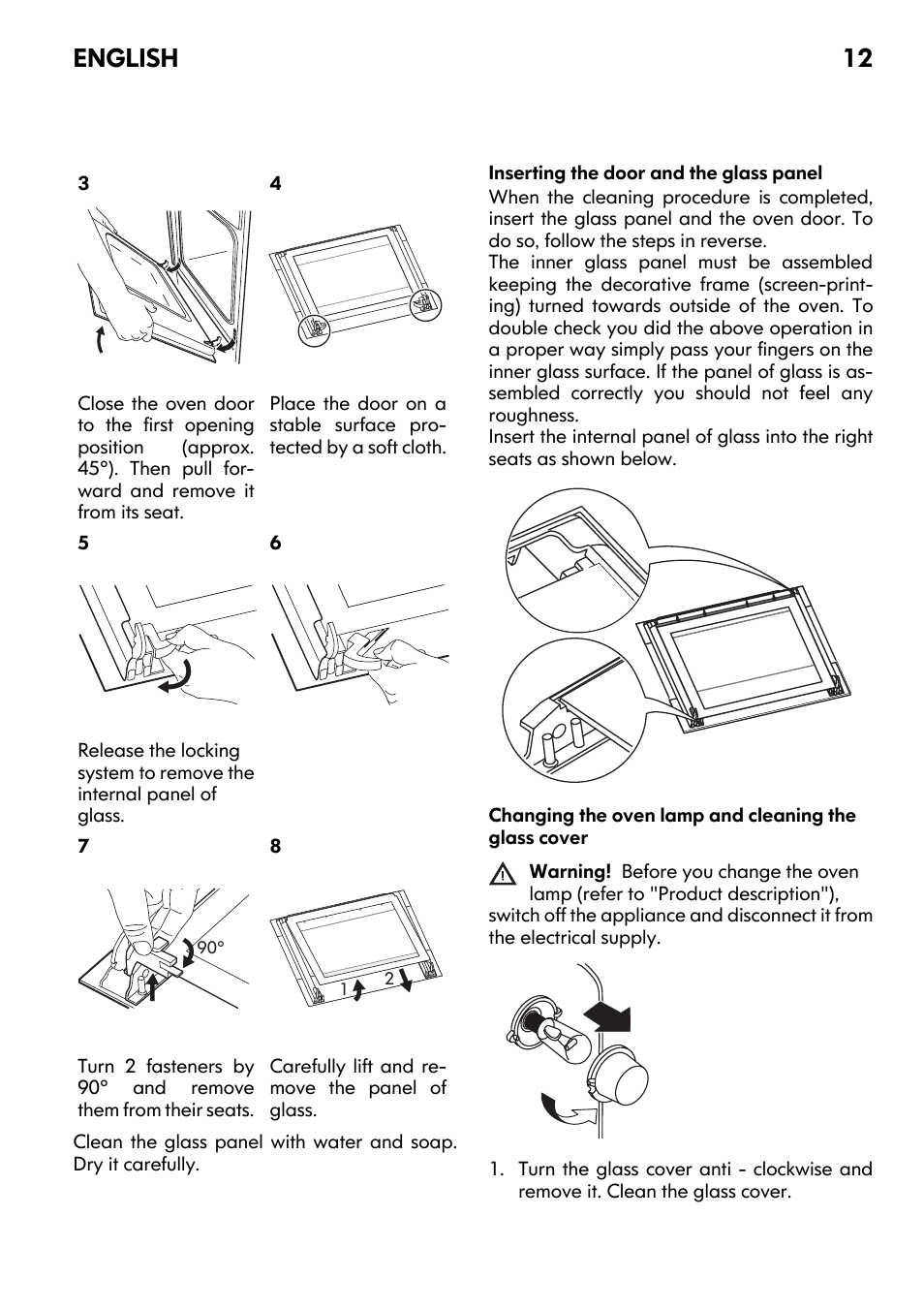 English 12 | IKEA UDDEN CG3 User Manual | Page 12 / 20