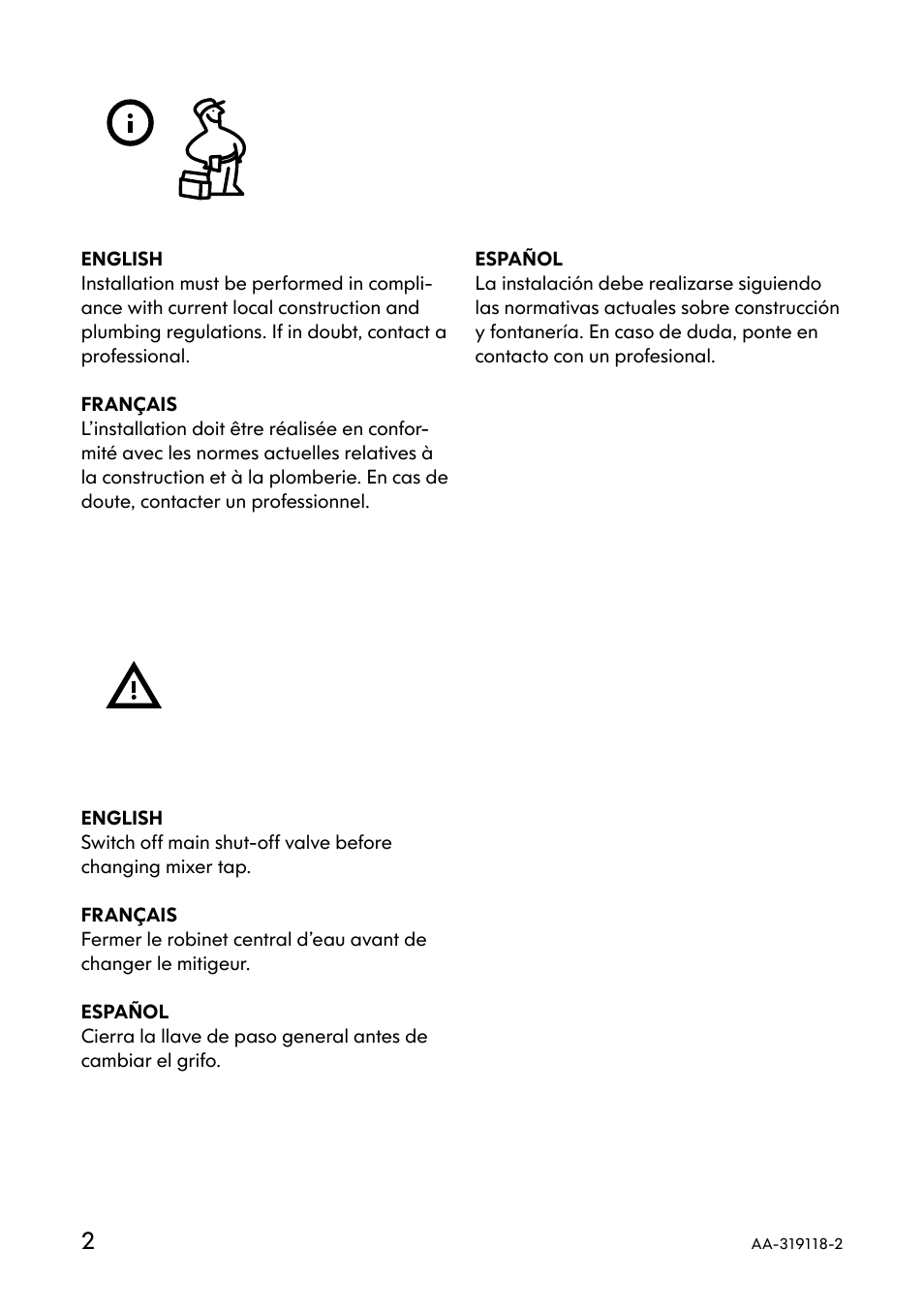 IKEA TARNAN AA-319118-2 User Manual | Page 2 / 8