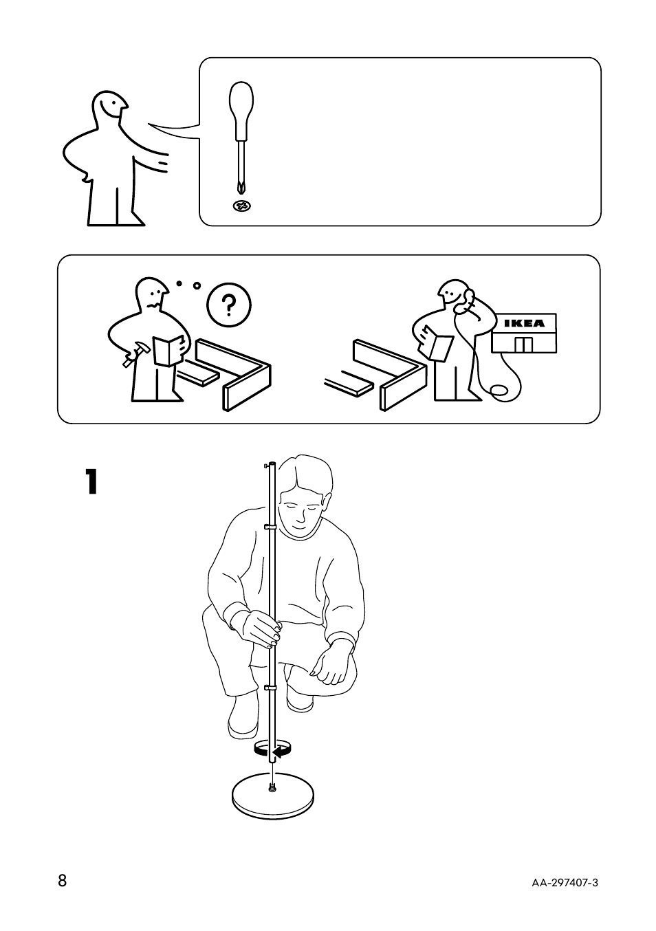 IKEA ANTIFONI AA-297407-3 User Manual | Page 8 / 12