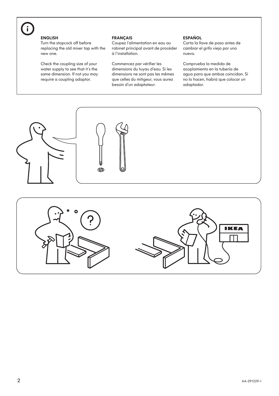 IKEA BURVIK AA-291229-1 User Manual | Page 2 / 12