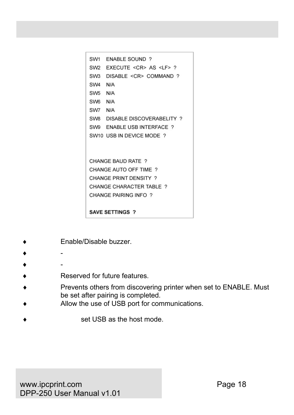 Infinite Peripherals DPP-250 User Manual | Page 18 / 29