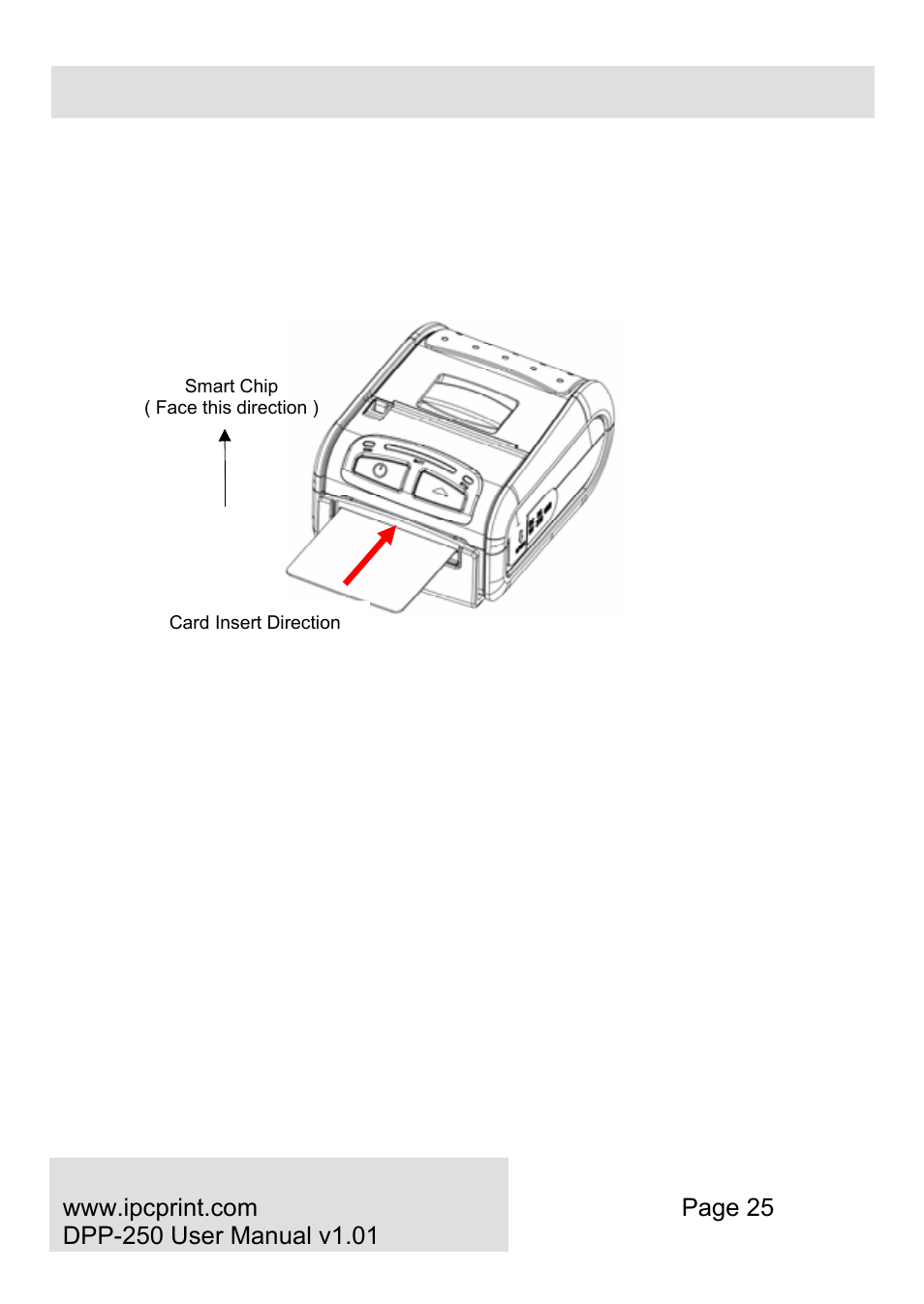 Smart card reader (sc version only), Smart card reader, Sc version only) | Infinite Peripherals DPP-250 User Manual | Page 25 / 29