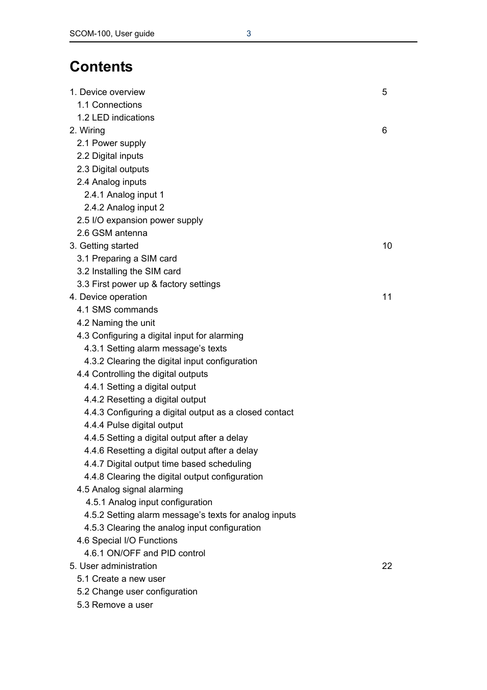 Infinite Peripherals SCOM-100 User Manual | Page 3 / 40