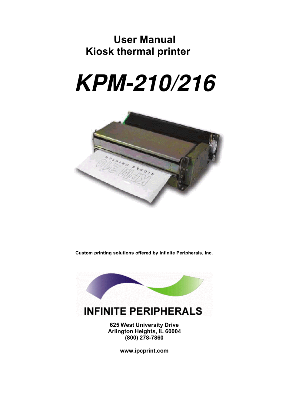 Infinite Peripherals KPM-210 User Manual | 102 pages