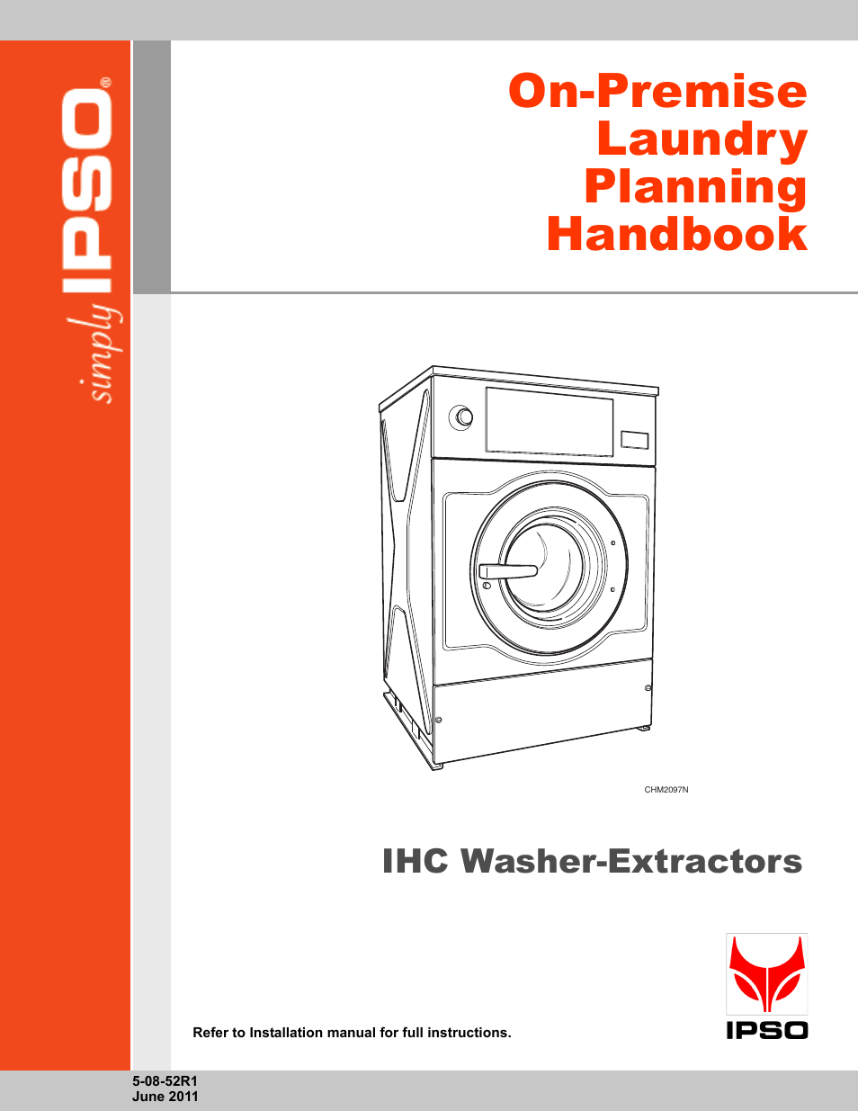 IPSO IHC WASHER-EXTRACTORS IHC030 User Manual | 24 pages