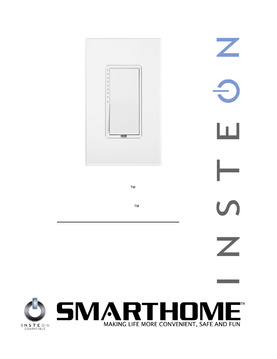 INSTEON SWITCHLINC 2476D User Manual | 35 pages