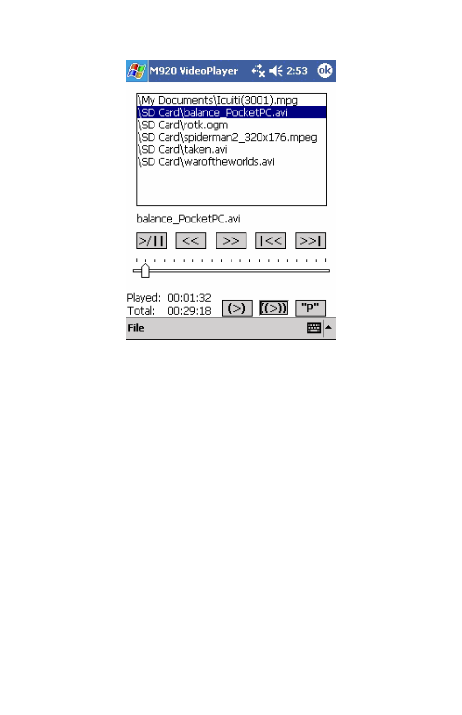 Video players’ "main panel | Icuiti M920-CF User Manual | Page 11 / 21
