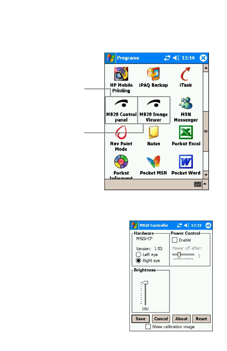M920 control panel | Icuiti M920-CF User Manual | Page 6 / 21