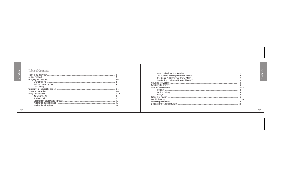 i. Tech Dynamic Clip V User Manual | Page 2 / 12