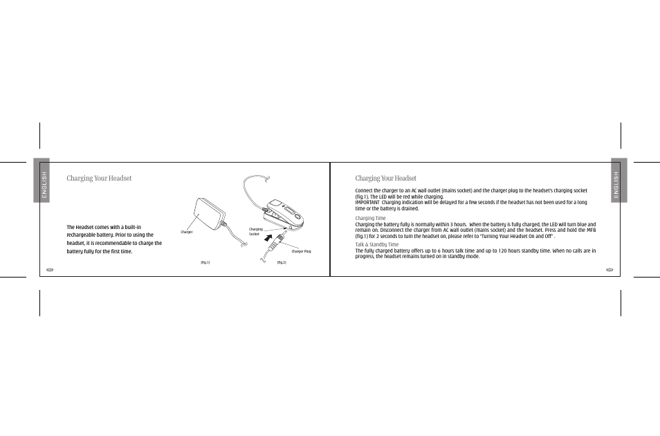 Charging your headset | i. Tech Dynamic Clip V User Manual | Page 4 / 12