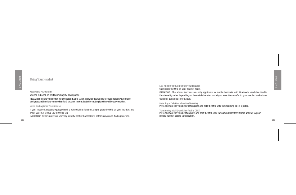 Using your headset | i. Tech Dynamic Clip V User Manual | Page 8 / 12