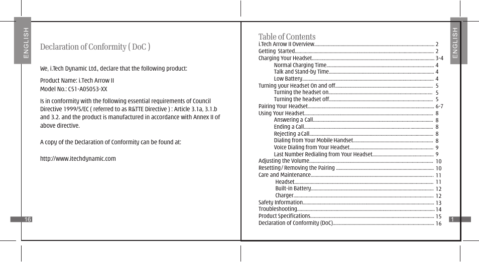 i. Tech Dynamic II User Manual | Page 3 / 10