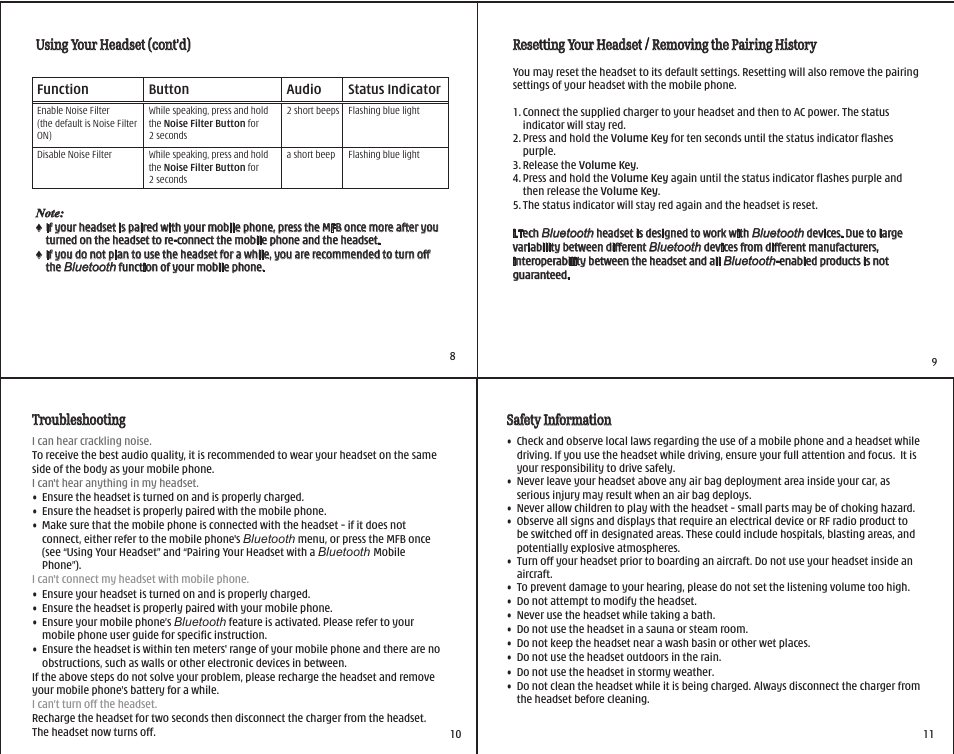 i. Tech Dynamic i.VoicePRO Bluetooth Clip Headset User Manual | Page 3 / 5