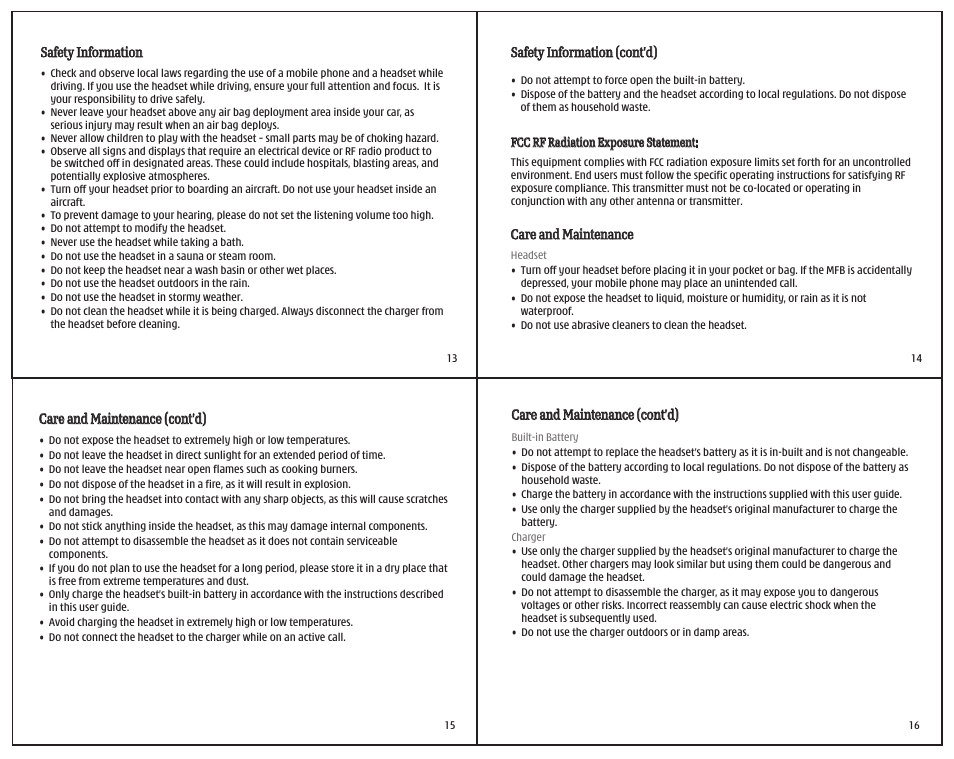 i. Tech Dynamic Bluetooth Headset i.Cube User Manual | Page 4 / 5