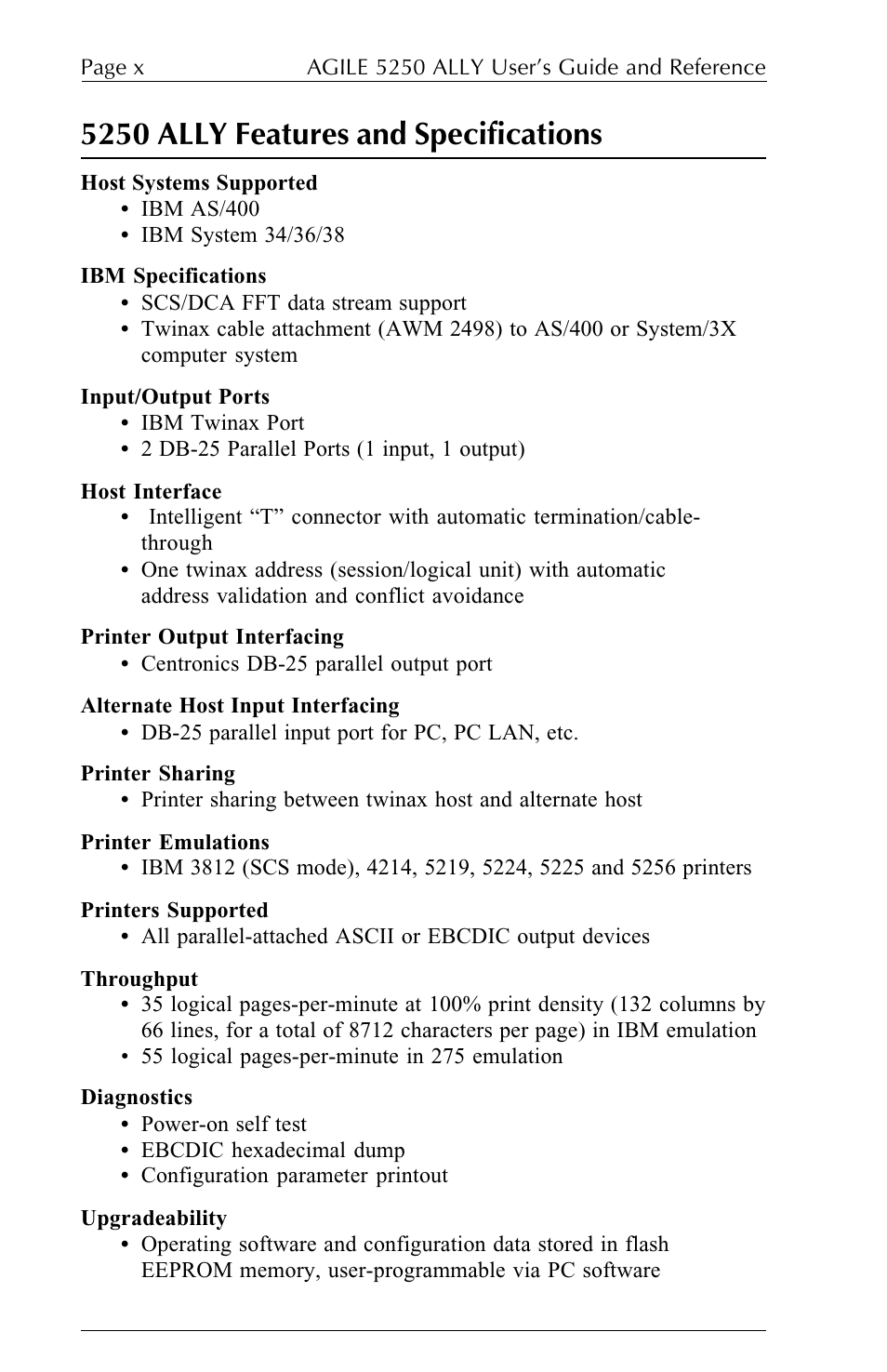 5250 ally features and specifications | I-Data 5250 ALLY User Manual | Page 10 / 240