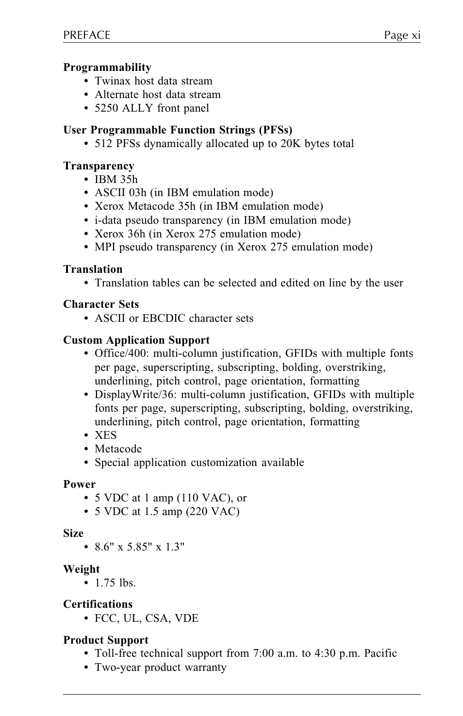 I-Data 5250 ALLY User Manual | Page 11 / 240