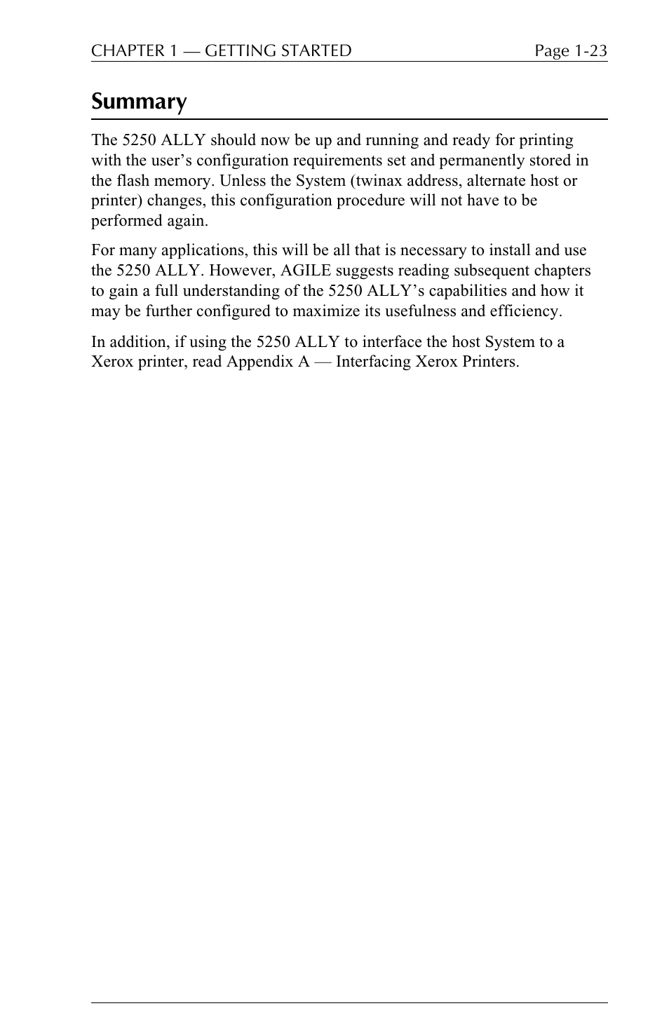 Summary | I-Data 5250 ALLY User Manual | Page 45 / 240