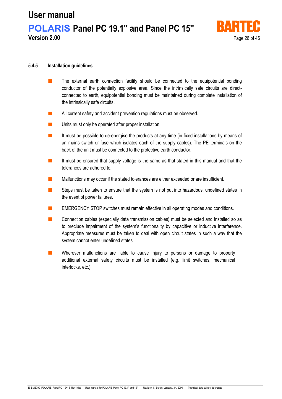 Version 2.00 | I-Data POLARIS Panel PC 19.1" User Manual | Page 26 / 46