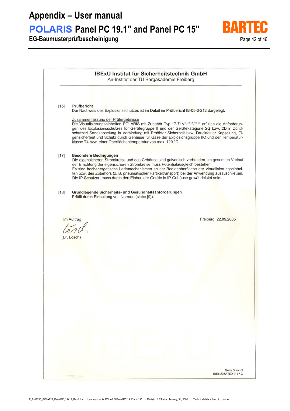 Eg-baumusterprüfbescheinigung | I-Data POLARIS Panel PC 19.1" User Manual | Page 42 / 46
