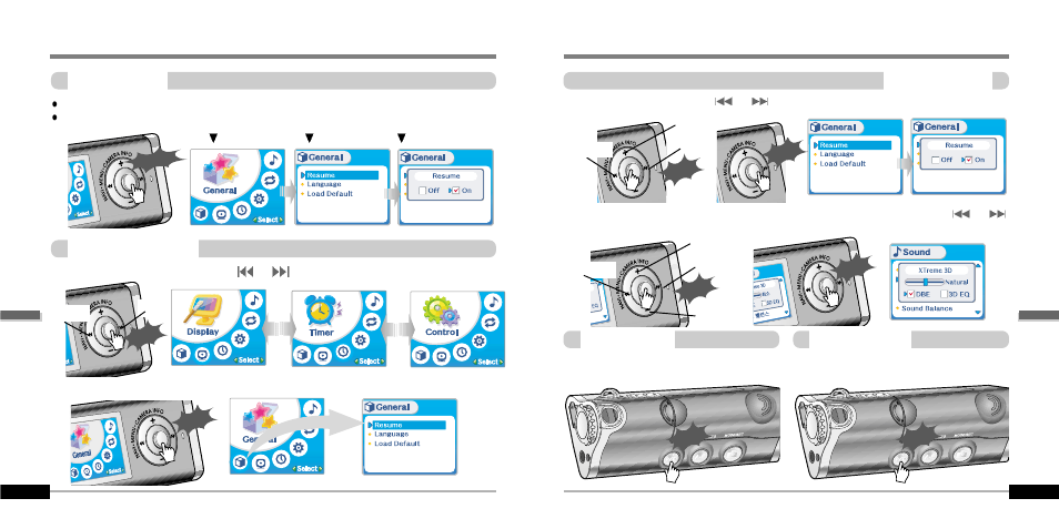Menu-basic operation | iRiver IFP-1000 User Manual | Page 32 / 44