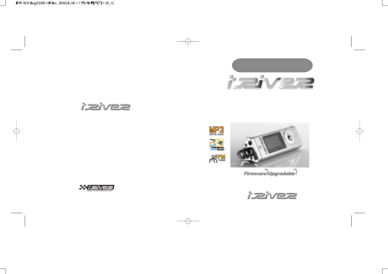 iRiver iFP-120 User Manual | 28 pages