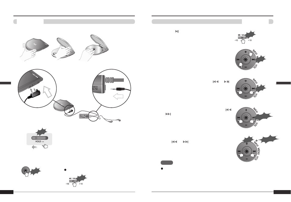 Listening to music | iRiver iMP-900 User Manual | Page 11 / 36