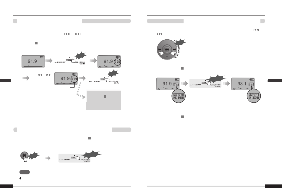 Operating the fm tuner | iRiver iMP-900 User Manual | Page 13 / 36