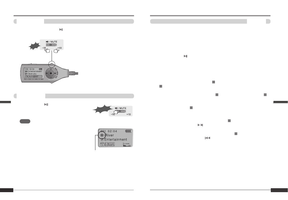 10/+10 function, Bookmark feature | iRiver iMP-900 User Manual | Page 17 / 36